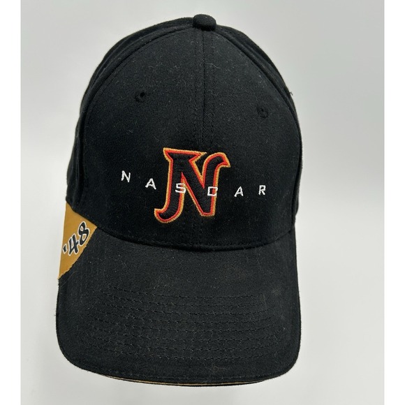 NASCAR Hat '48 Fitted Cap Khaki Black Racing Size Medium OSFM - Picture 2 of 8